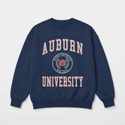 AUBURN TIGERS PRIME PLAY PREMIUM FLEECE DROP SHOULDER CREWNECK PULLOVER