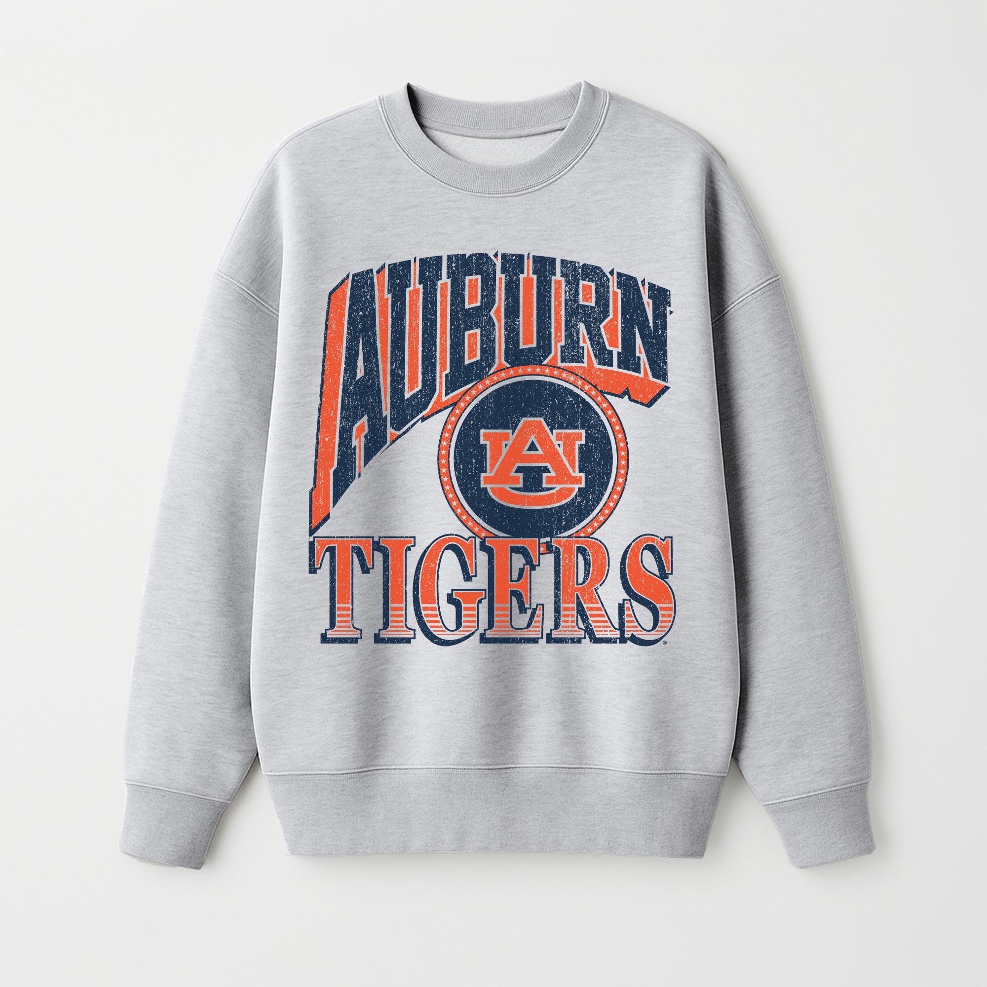 AUBURN TIGERS GAME ON PREMIUM FLEECE DROP SHOULDER CREWNECK PULLOVER