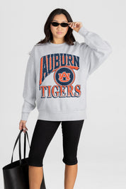 AUBURN TIGERS GAME ON PREMIUM FLEECE DROP SHOULDER CREWNECK PULLOVER