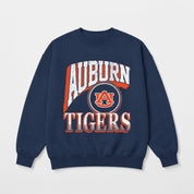 AUBURN TIGERS MAIN CHARACTER PREMIUM FLEECE DROP SHOULDER CREWNECK PULLOVER