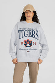 AUBURN TIGERS INSTANT CLASSIC PREMIUM FLEECE DROP SHOULDER CREWNECK PULLOVER