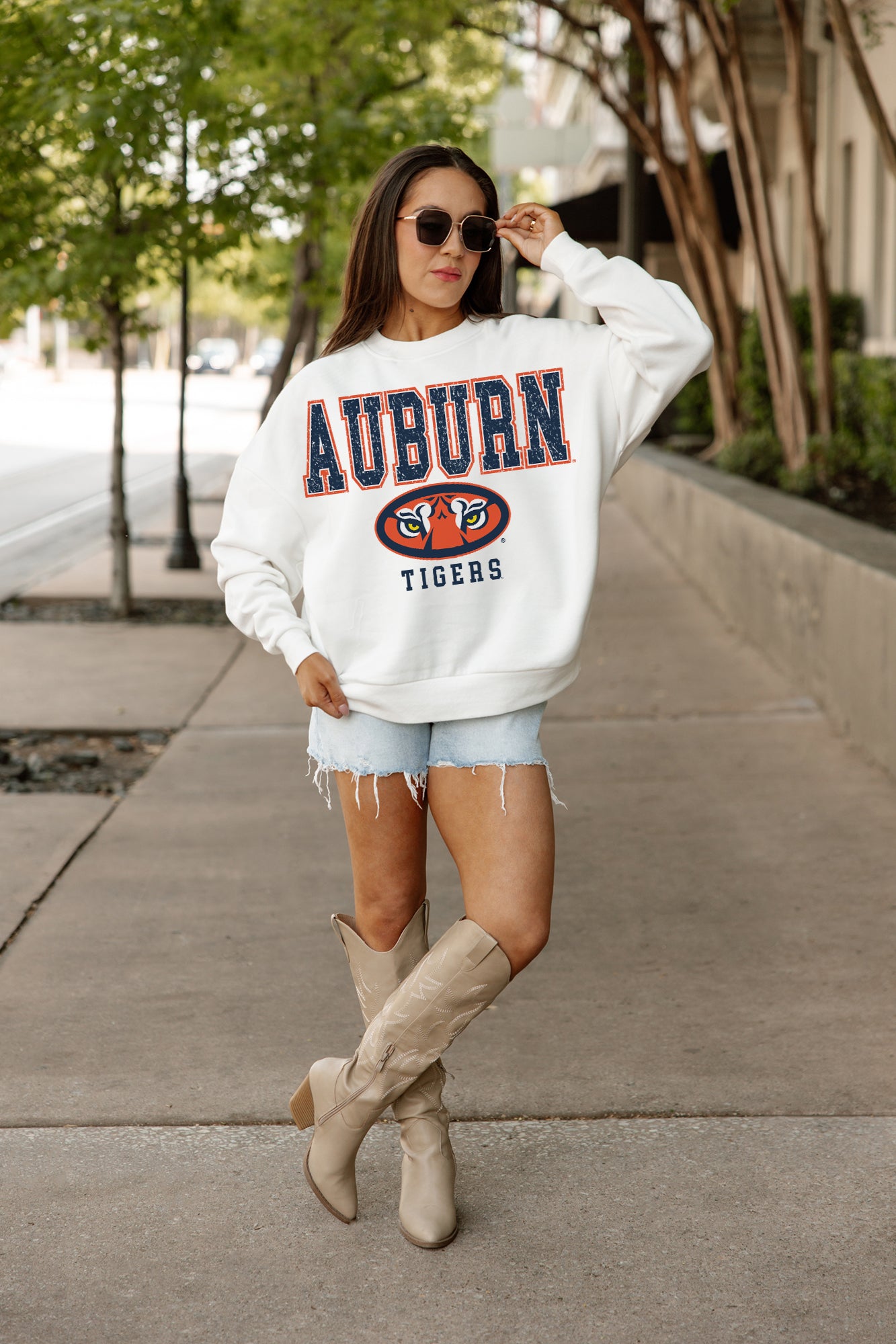 AUBURN TIGERS Freestyle Fleece Drop-Shoulder Pullover