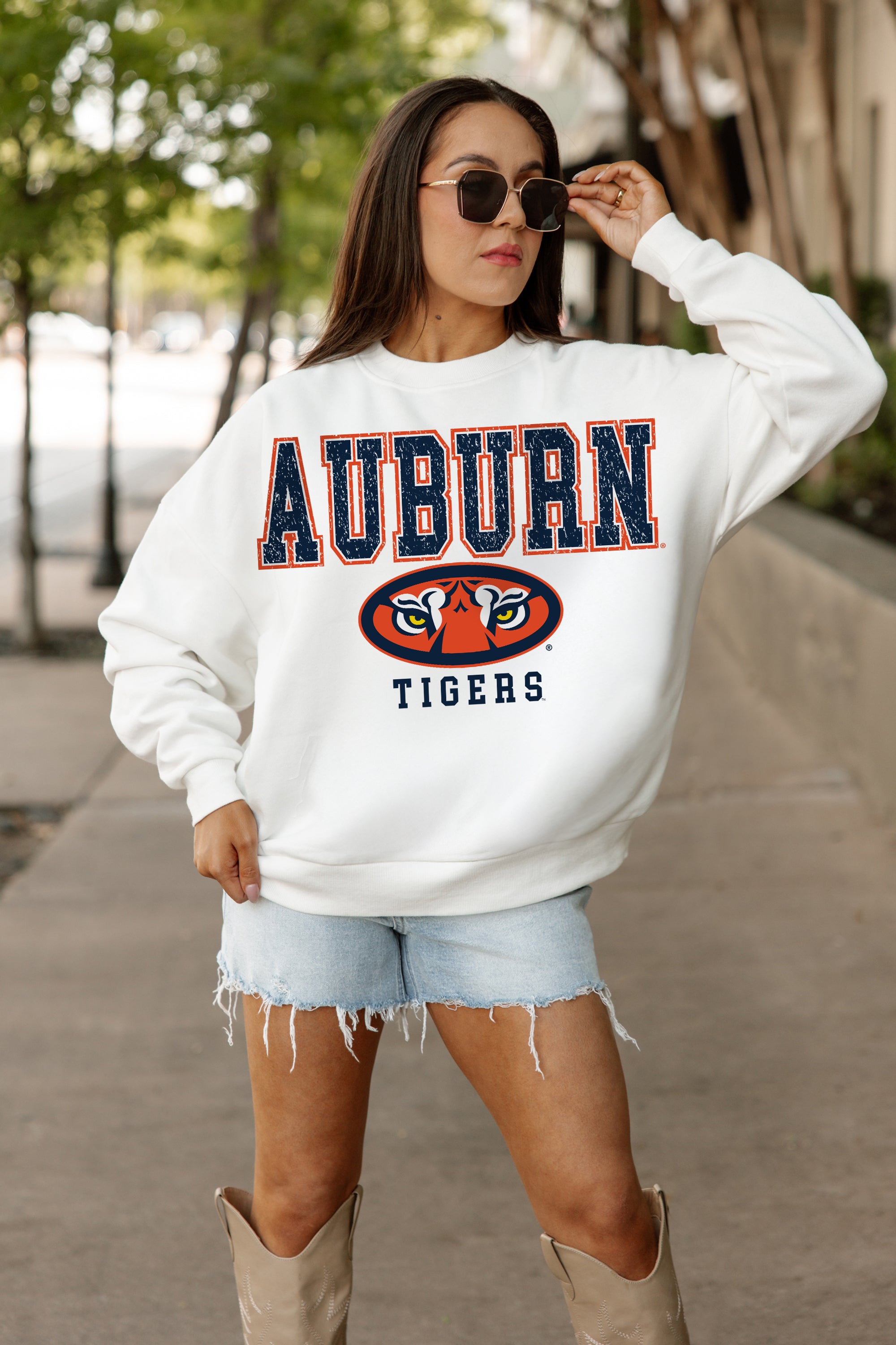 AUBURN TIGERS Freestyle Fleece Drop-Shoulder Pullover