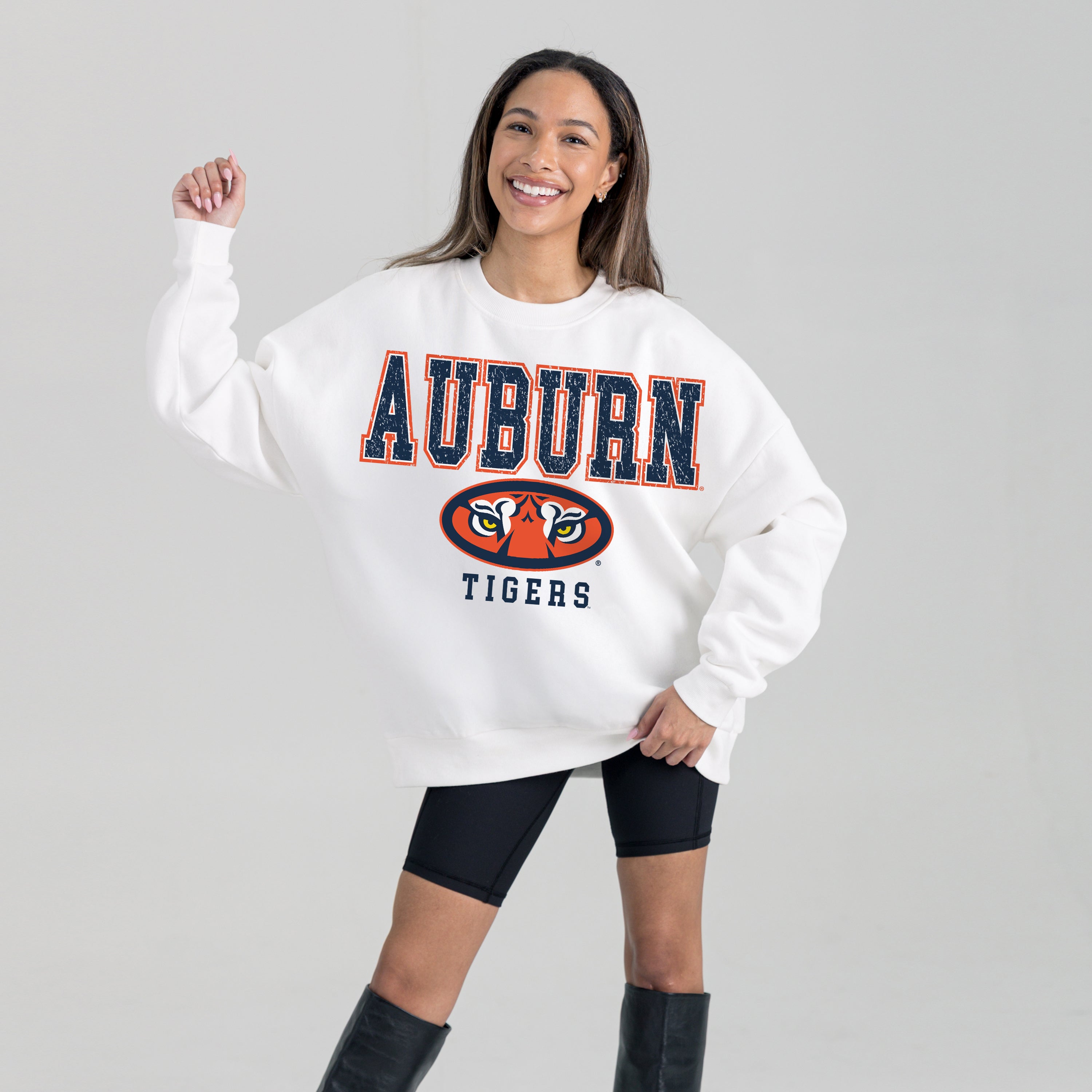 AUBURN TIGERS Freestyle Fleece Drop-Shoulder Pullover