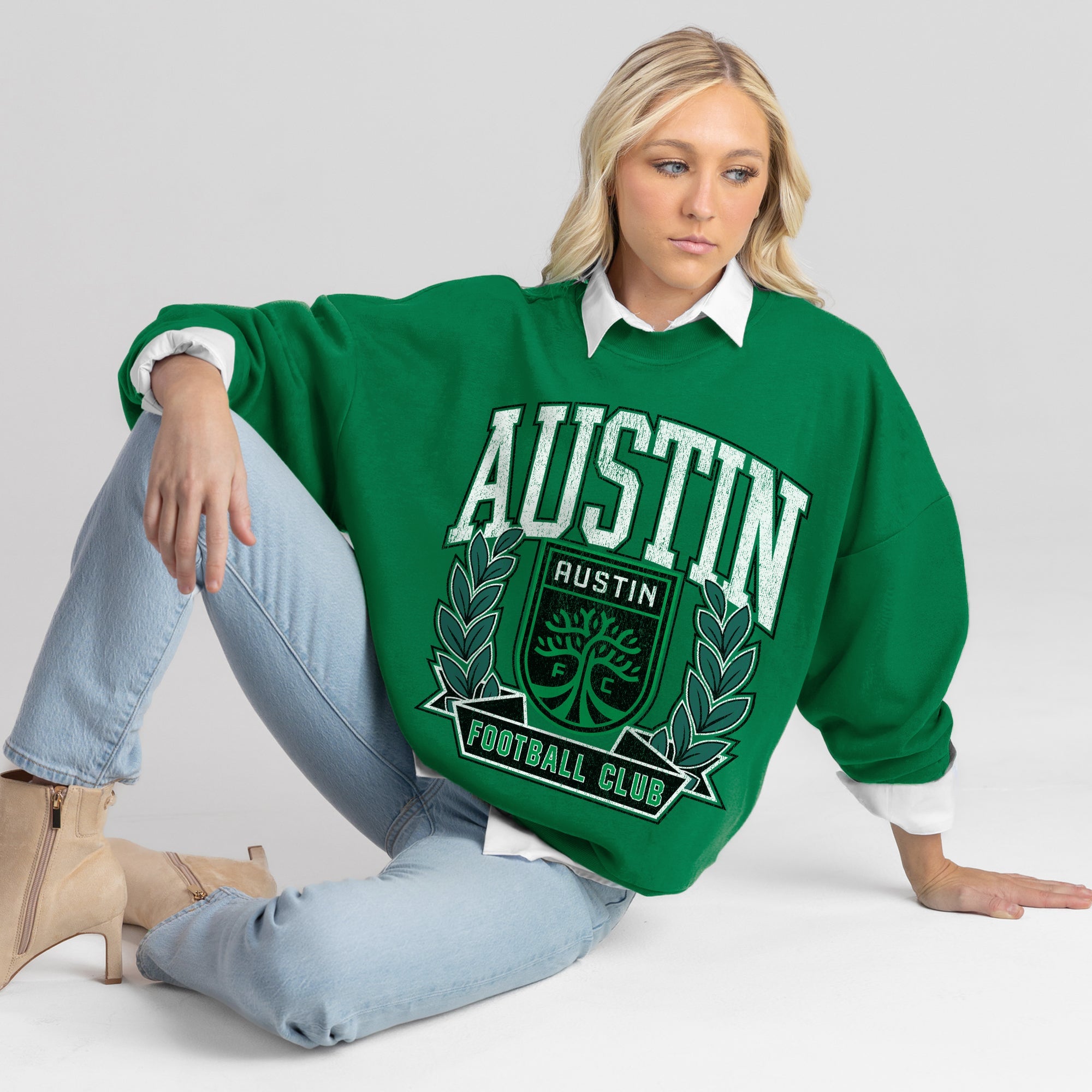 AUSTIN FC CLASSIC ARCHIVES PREMIUM FLEECE DROP SHOULDER CREWNECK PULLOVER