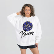 BALTIMORE RAVENS WILD BREAKTHROUGH PREMIUM FLEECE CREWNECK PULLOVER