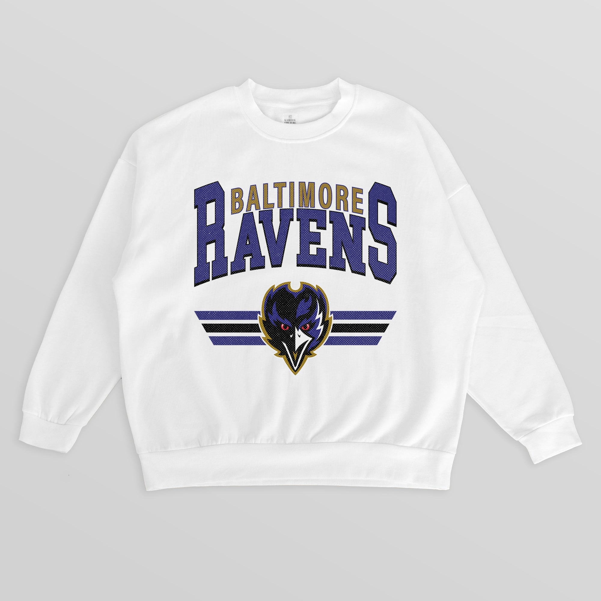 BALTIMORE RAVENS SWIFT STRIKE PREMIUM FLEECE CREWNECK PULLOVER
