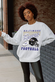 BALTIMORE RAVENS HOME TURF PREMIUM FLEECE CREWNECK PULLOVER