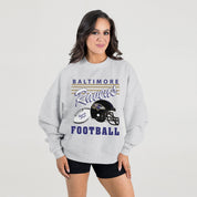 BALTIMORE RAVENS HOME TURF PREMIUM FLEECE CREWNECK PULLOVER
