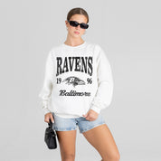 BALTIMORE RAVENS PEAK SEASON PREMIUM FLEECE CREWNECK PULLOVER