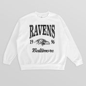 BALTIMORE RAVENS PEAK SEASON PREMIUM FLEECE CREWNECK PULLOVER