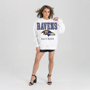 BALTIMORE RAVENS Sunday Drives Fleece Crewneck Pullover