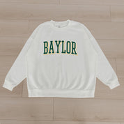 BAYLOR BEARS ALL-STAR APPEAL PREMIUM FLEECE DROP SHOULDER CREWNECK PULLOVER BY MADI PREWETT TROUTT