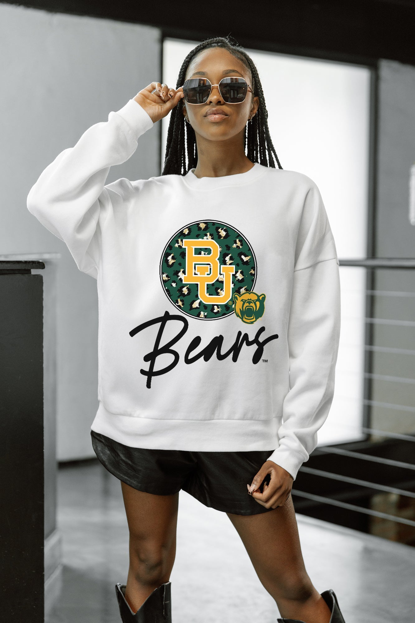 BAYLOR BEARS WILD BREAKTHROUGH PREMIUM FLEECE CREWNECK PULLOVER