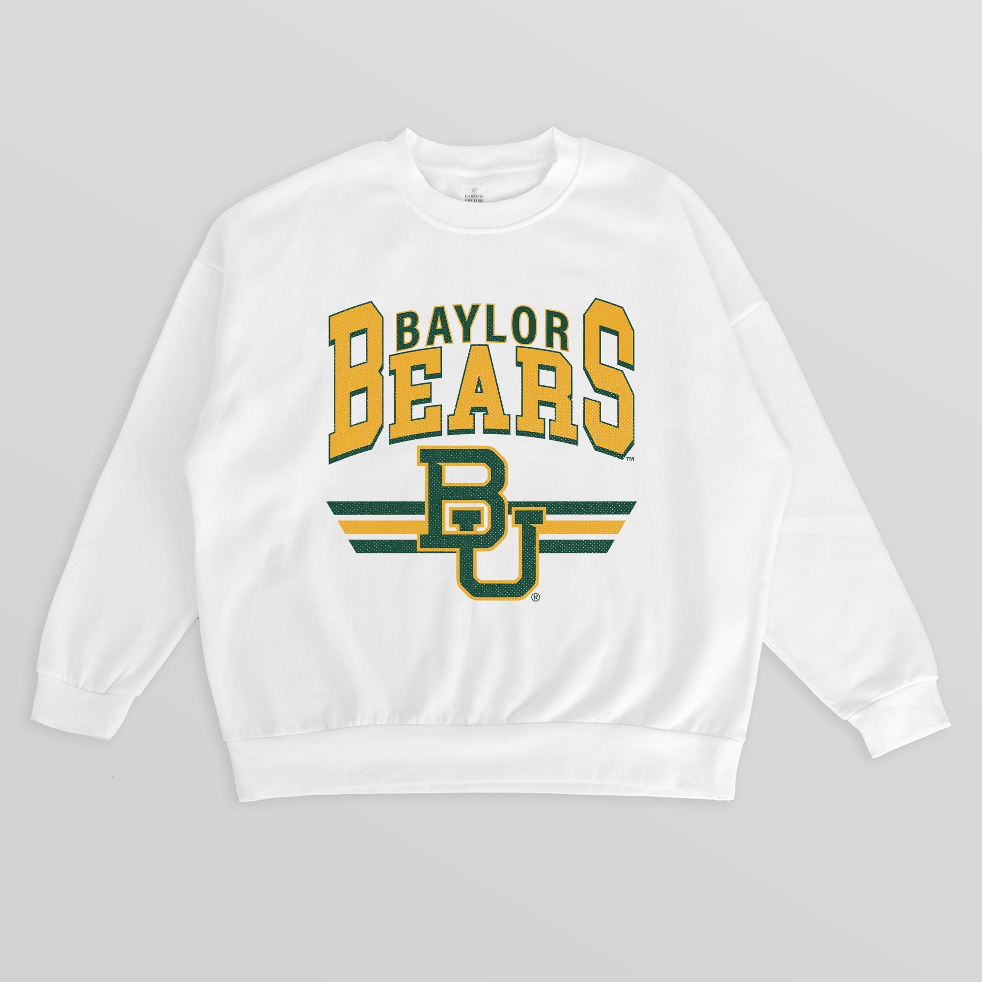 BAYLOR BEARS SWIFT STRIKE PREMIUM FLEECE DROP SHOULDER CREWNECK PULLOVER