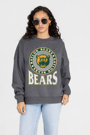 BAYLOR BEARS SATURDAY SEAL PREMIUM FLEECE DROP SHOULDER CREWNECK PULLOVER