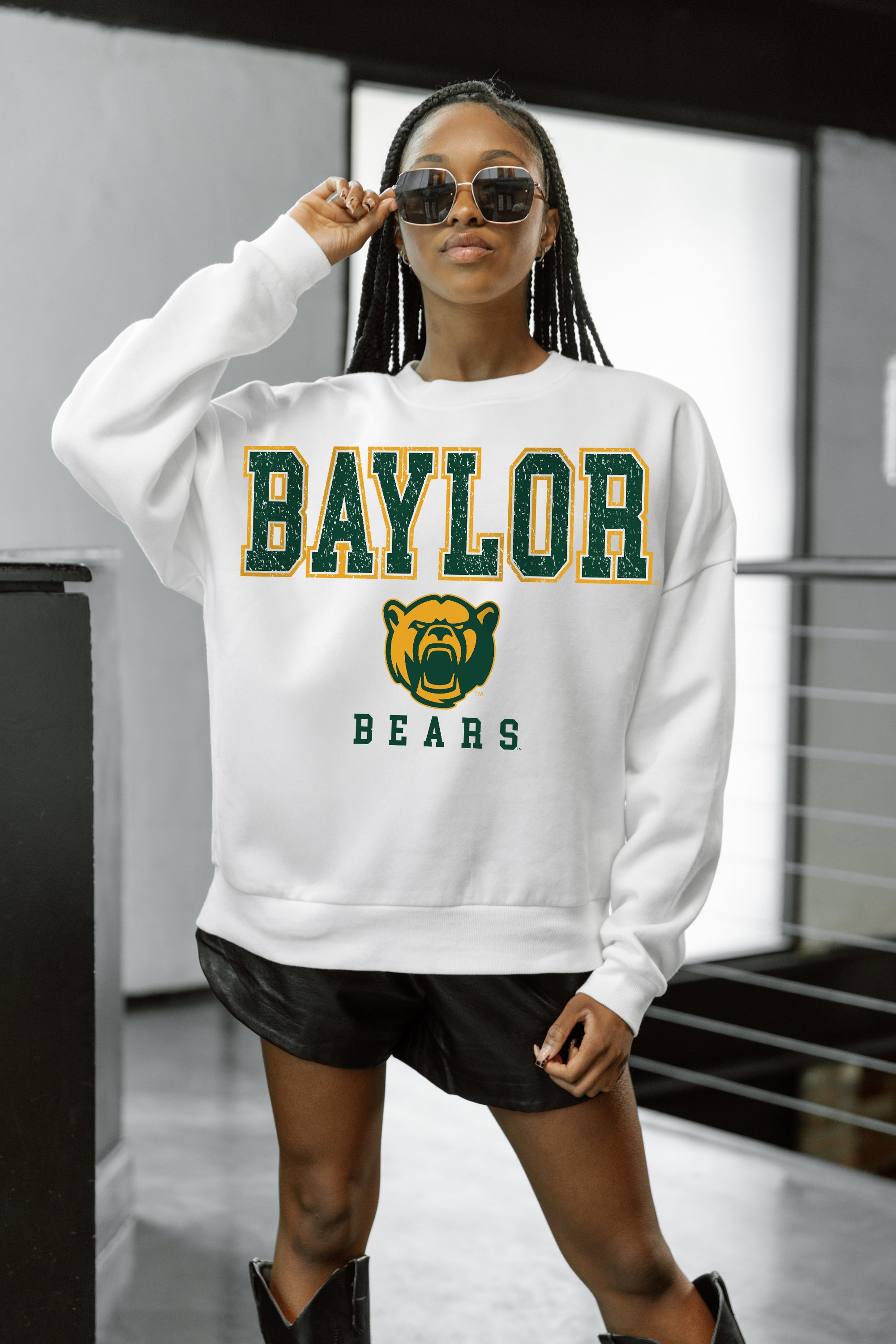 BAYLOR BEARS Freestyle Fleece Drop-Shoulder Pullover