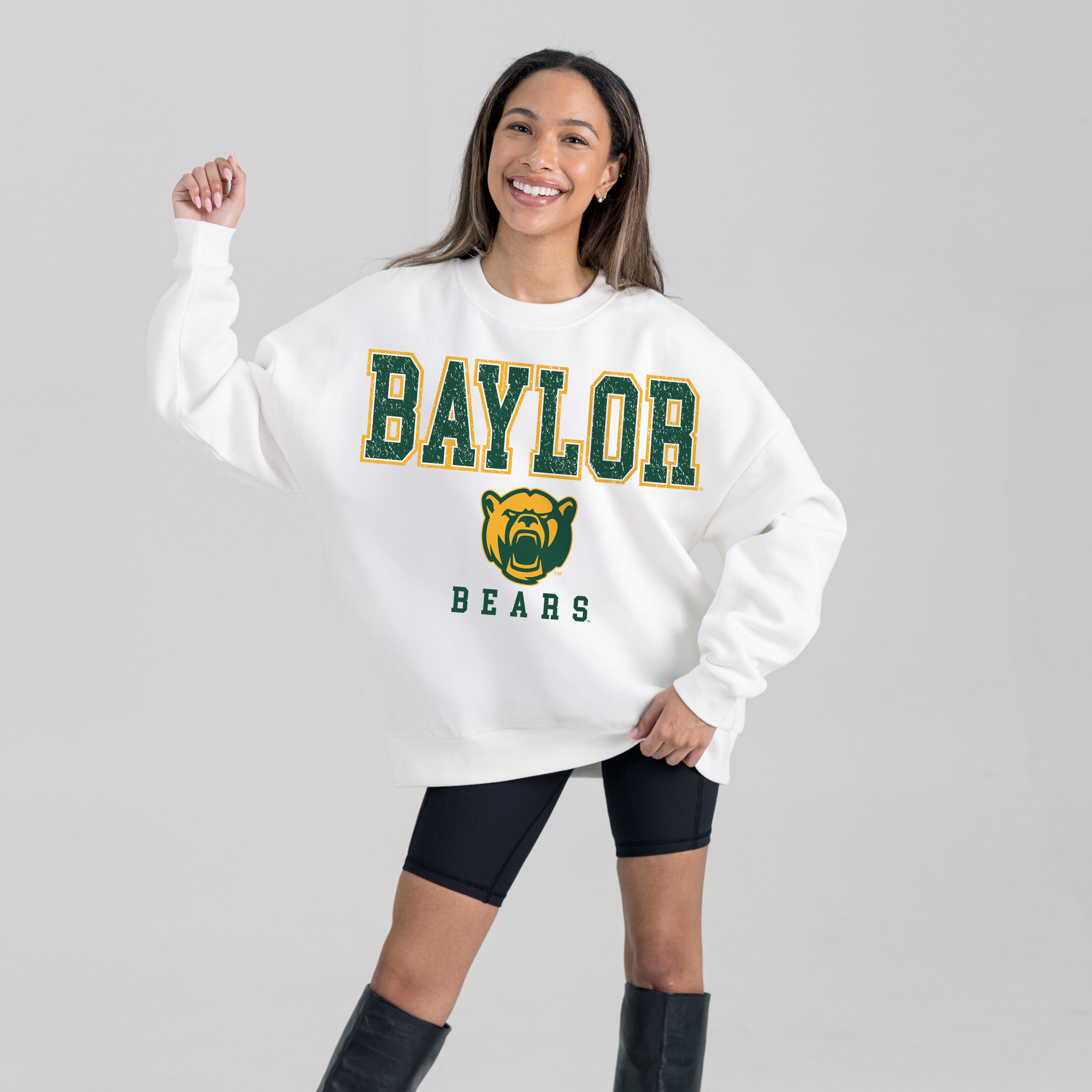 BAYLOR BEARS Freestyle Fleece Drop-Shoulder Pullover