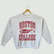 BOSTON COLLEGE EAGLES PENNANT PRIDE PREMIUM FLEECE DROP SHOULDER CREWNECK PULLOVER