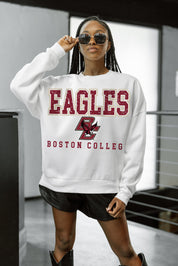 BOSTON COLLEGE EAGLES FREESTYLE PREMIUM FLEECE CREWNECK PULLOVER