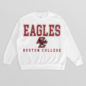 BOSTON COLLEGE EAGLES FREESTYLE PREMIUM FLEECE CREWNECK PULLOVER