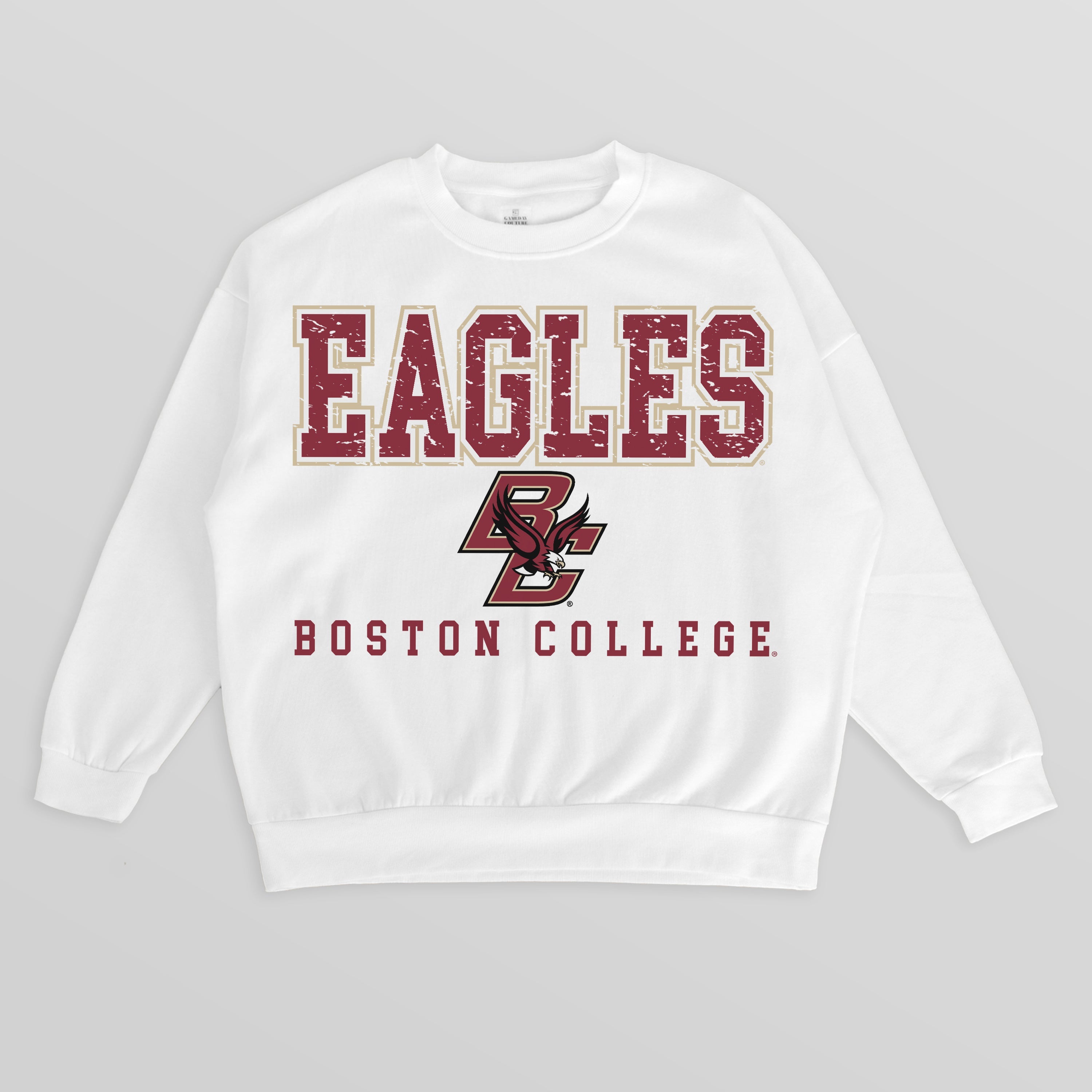 BOSTON COLLEGE EAGLES FREESTYLE PREMIUM FLEECE CREWNECK PULLOVER