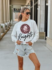 BELLARMINE KNIGHTS GOING WILD PREMIUM FLEECE DROP SHOULDER CREWNECK PULLOVER