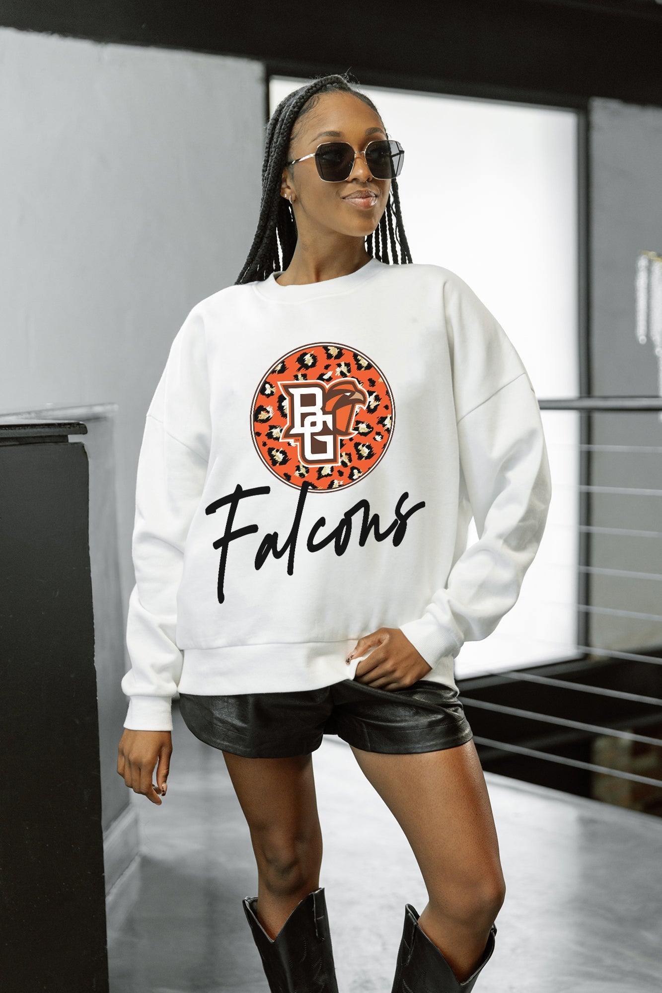 BOWLING GREEN FALCONS WILD BREAKTHROUGH PREMIUM FLEECE CREWNECK PULLOVER