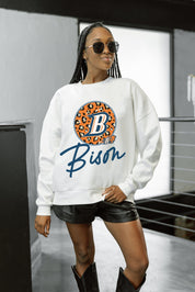 BUCKNELL BISON WILD BREAKTHROUGH PREMIUM FLEECE CREWNECK PULLOVER