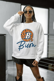 BUCKNELL BISON WILD BREAKTHROUGH PREMIUM FLEECE CREWNECK PULLOVER
