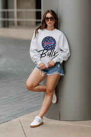 BUFFALO BILLS GOING WILD PREMIUM FLEECE DROP SHOULDER CREWNECK PULLOVER