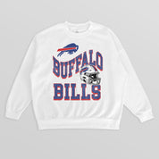 BUFFALO BILLS HARD EARNED PREMIUM FLEECE CREWNECK PULLOVER