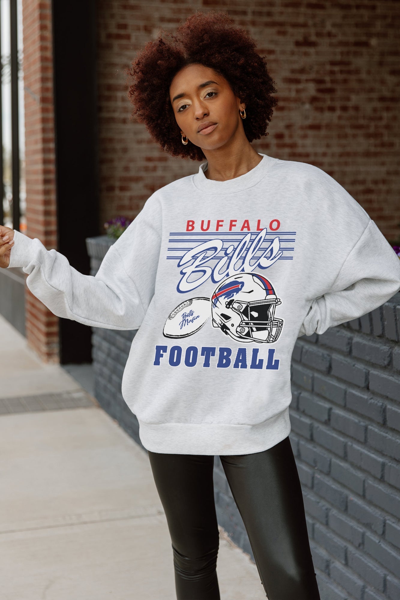 BUFFALO BILLS HOME TURF PREMIUM FLEECE CREWNECK PULLOVER