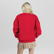 BUFFALO BILLS CLASSIC ARCHIVES PREMIUM FLEECE DROP SHOULDER CREWNECK PULLOVER