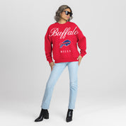 BUFFALO BILLS LEGACY CLUB PREMIUM FLEECE CREWNECK PULLOVER