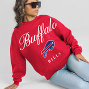 BUFFALO BILLS LEGACY CLUB PREMIUM FLEECE CREWNECK PULLOVER