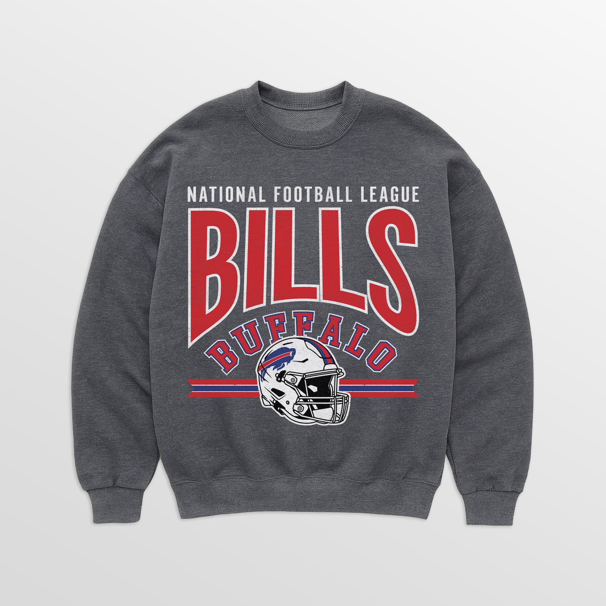 BUFFALO BILLS KICKOFF CLASSIC PREMIUM FLEECE DROP SHOULDER CREWNECK PULLOVER
