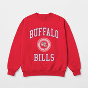 BUFFALO BILLS PRIME PLAY PREMIUM FLEECE DROP SHOULDER CREWNECK PULLOVER