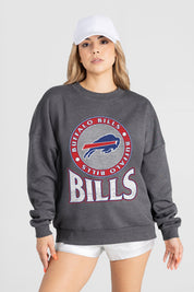BUFFALO BILLS SATURDAY SEAL PREMIUM FLEECE DROP SHOULDER CREWNECK PULLOVER