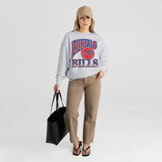 BUFFALO BILLS GAME ON PREMIUM FLEECE DROP SHOULDER CREWNECK PULLOVER