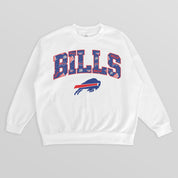 BUFFALO BILLS SWEET PLAY PREMIUM FLEECE DROP SHOULDER CREWNECK PULLOVER