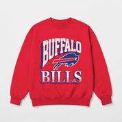 BUFFALO BILLS MAIN CHARACTER PREMIUM FLEECE DROP SHOULDER CREWNECK PULLOVER