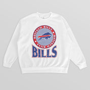 BUFFALO BILLS ENDZONE PREMIUM FLEECE DROP SHOULDER CREWNECK PULLOVER