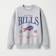 BUFFALO BILLS INSTANT CLASSIC PREMIUM FLEECE DROP SHOULDER CREWNECK PULLOVER