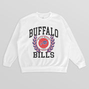 BUFFALO BILLS GOLD STANDARD PREMIUM FLEECE DROP SHOULDER CREWNECK PULLOVER
