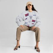 BUFFALO BILLS ALL IN REPEAT PREMIUM FLEECE DROP SHOULDER CREWNECK PULLOVER