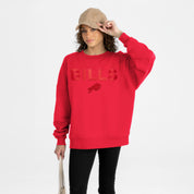 BUFFALO BILLS ELITE ERA EMBROIDERED PREMIUM FLEECE CREWNECK