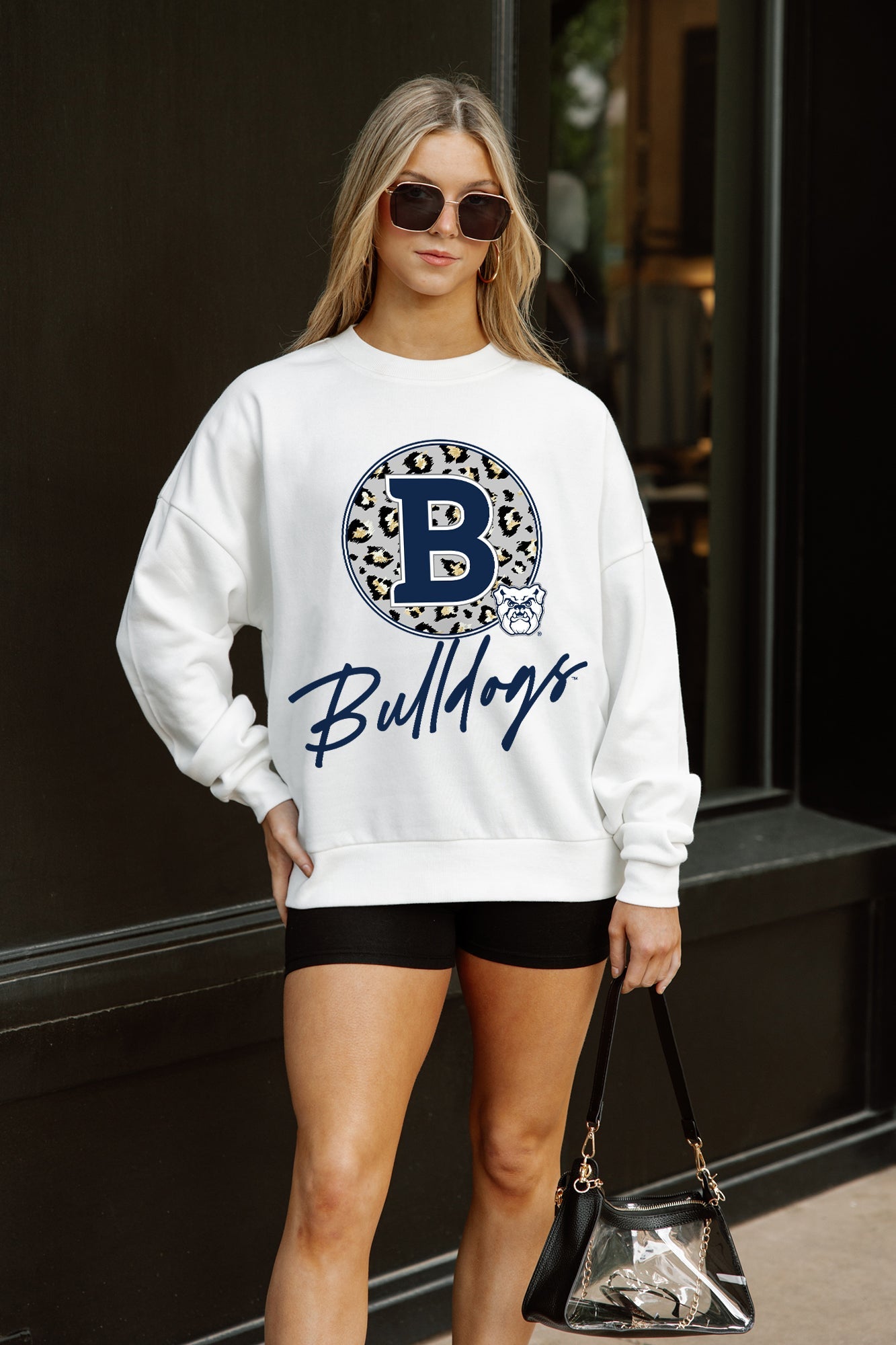 BUTLER BULLDOGS WILD BREAKTHROUGH PREMIUM FLEECE CREWNECK PULLOVER