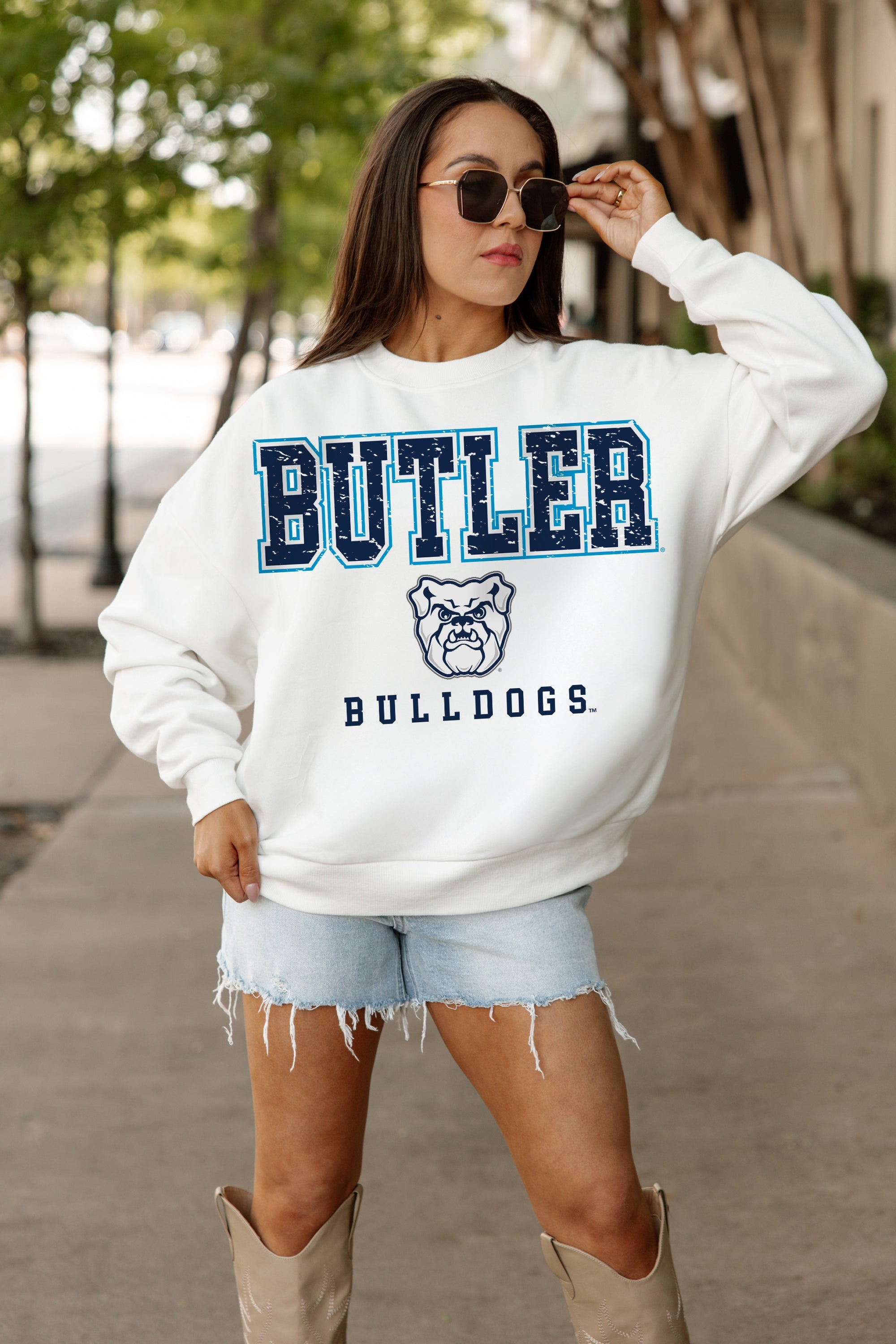 BUTLER BULLDOGS FREESTYLE PREMIUM FLEECE CREWNECK PULLOVER