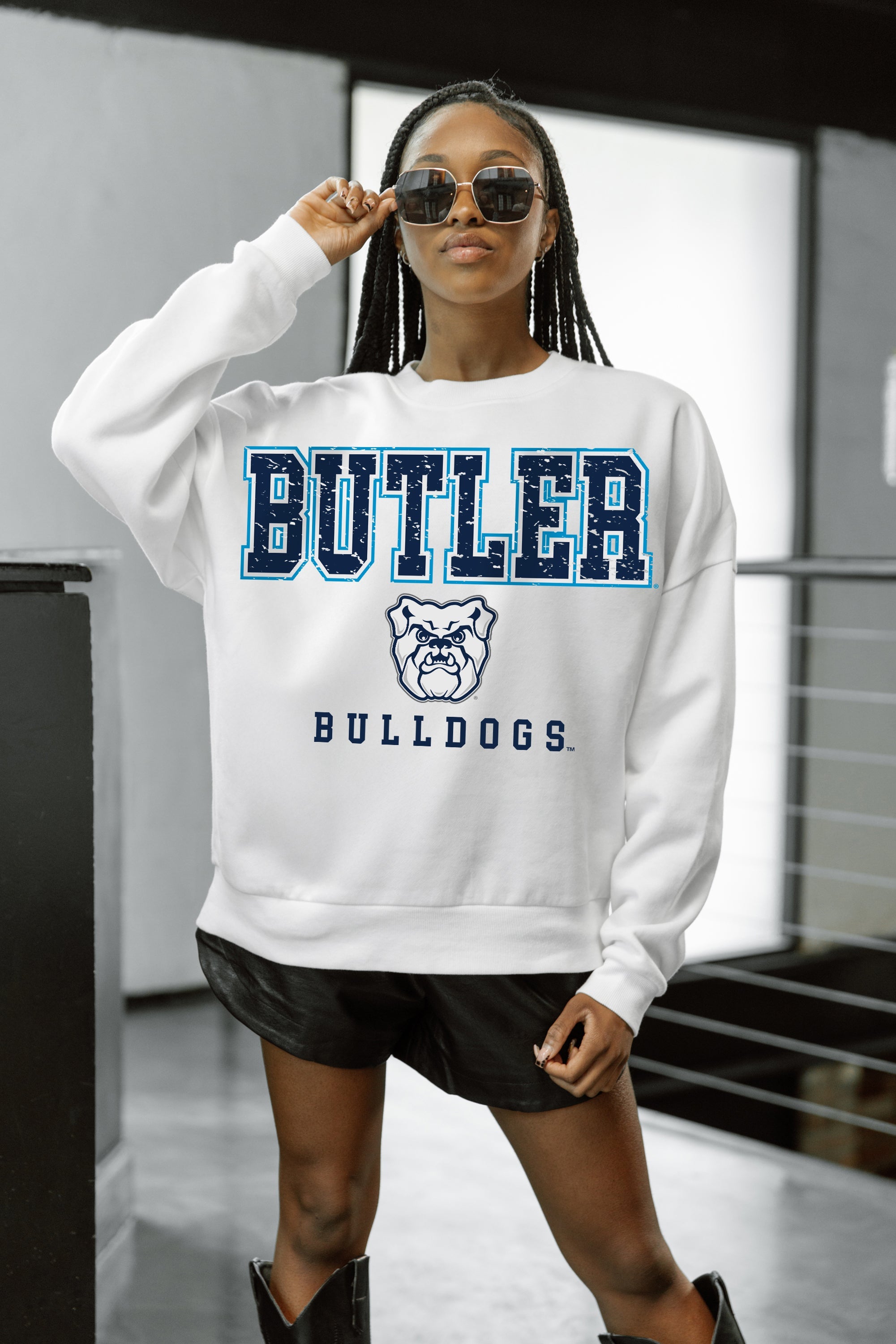 BUTLER BULLDOGS FREESTYLE PREMIUM FLEECE CREWNECK PULLOVER